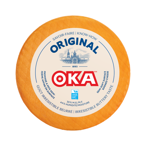 OKA Cheese Wheel and Wedge