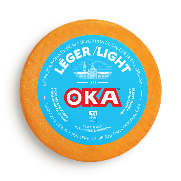 OKA Light Cheese Wheel and Wedge