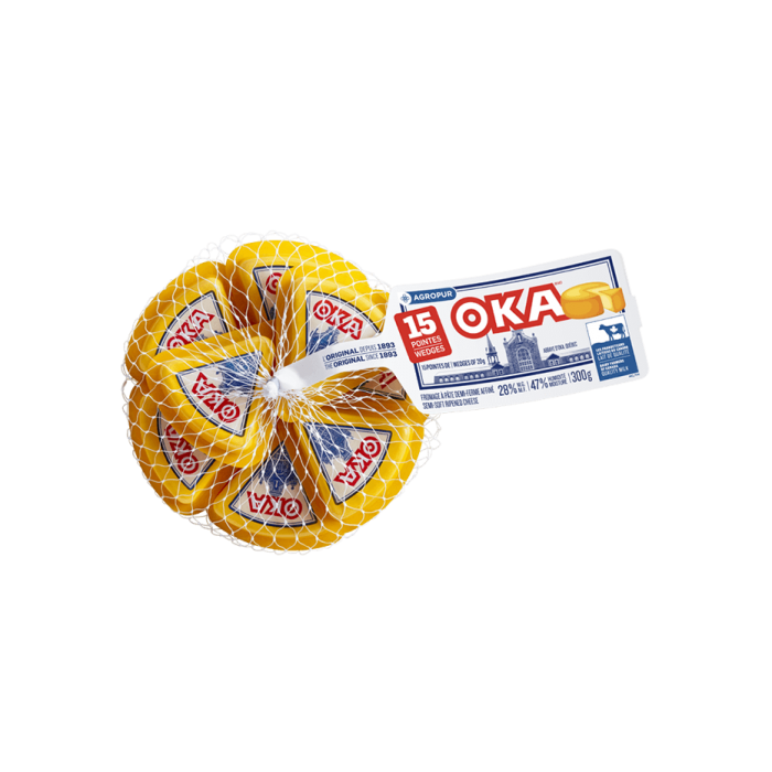 Fromage OKA Emballage Portions Individuelles 15 x 20 Grammes Fromage OKA Emballage Portions Individuelles 15 x 20 Grammes