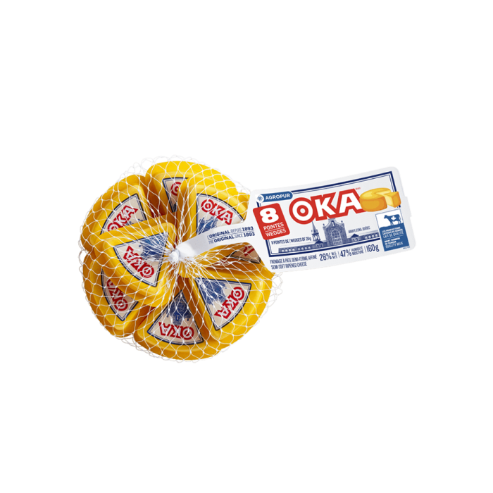 Fromage OKA Emballage Portions Individuelles 8 x 20 Grammes Fromage OKA Emballage Portions Individuelles 8 x 20 Grammes