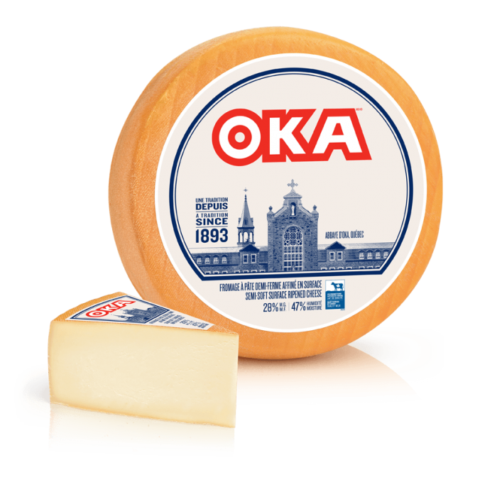 Fromage OKA pointes coupées en magasin Fromage OKA pointes coupées en magasin