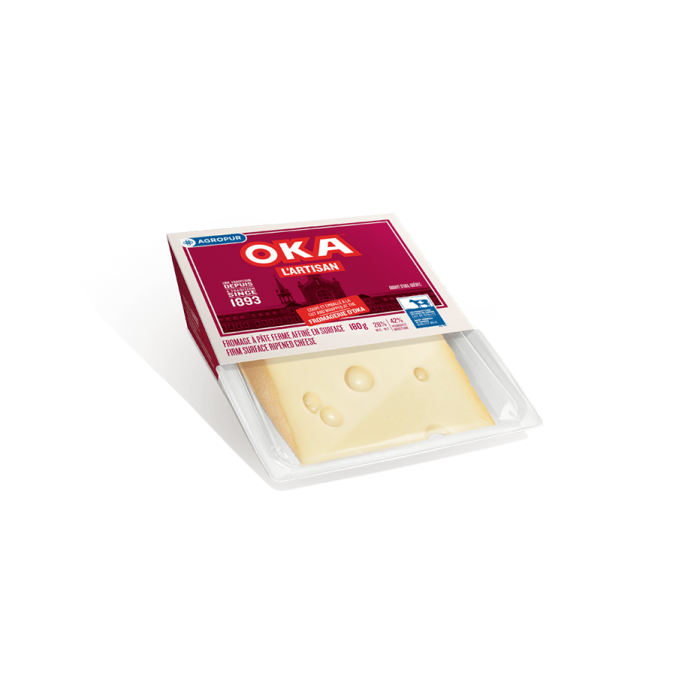 OKA L'Artisan Cheese 180 grams Wedge Packaging OKA L'Artisan Cheese 180 grams Wedge Packaging