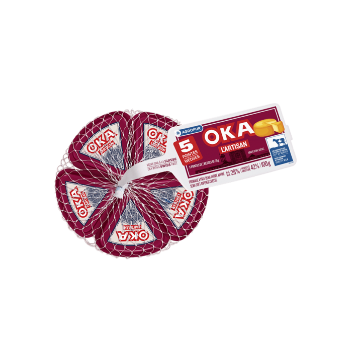OKA L'Artisan Cheese 5 x 20 grams Individual Portions Packaging OKA L'Artisan Cheese 5 x 20 grams Individual Portions Packaging