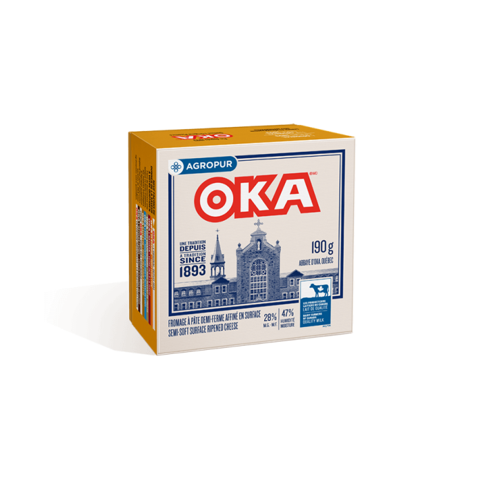 OKA Cheese 180 Grams Wheel Packaging OKA Cheese 180 Grams Wheel Packaging