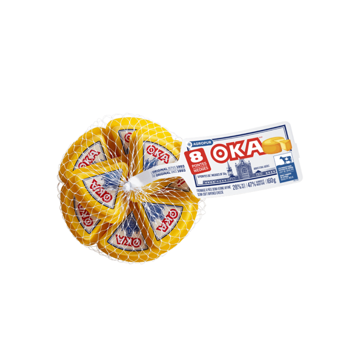 OKA Cheese 8 x 20 Grams Individual Portions Packaging OKA Cheese 8 x 20 Grams Individual Portions Packaging