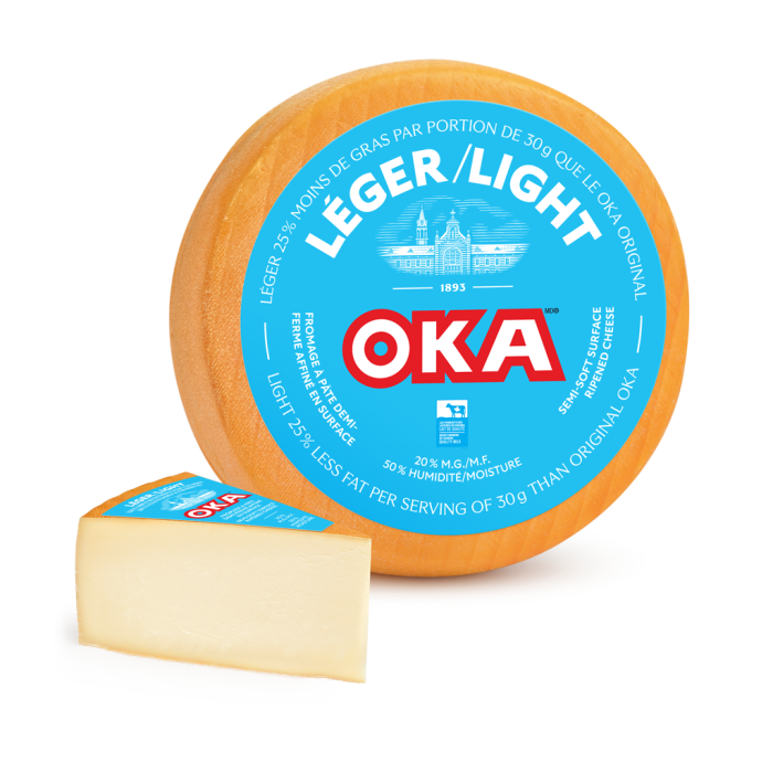 OKA Light Cheese Wedges Cut In Store