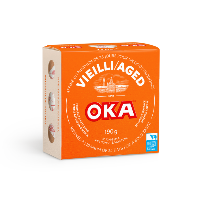 Fromage OKA Vieilli emballage meule 190 grammes