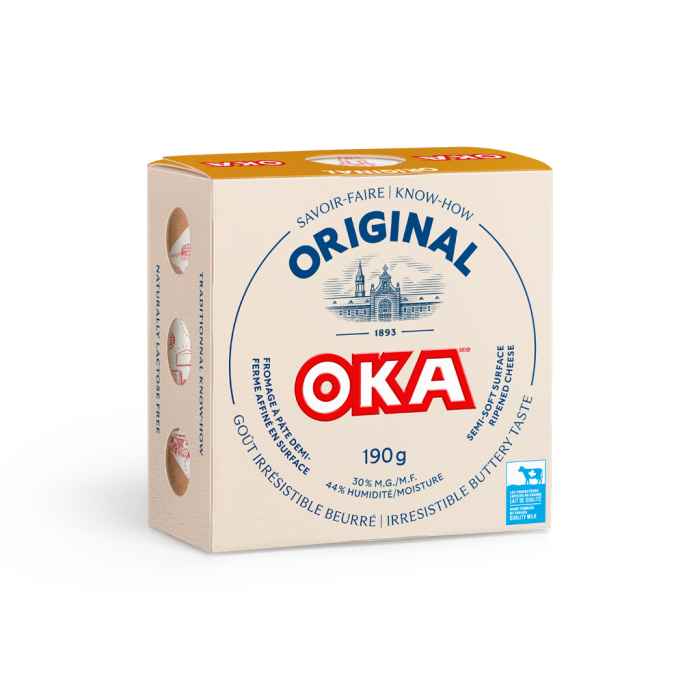 Fromage OKA Emballage Meule 190 Grammes
